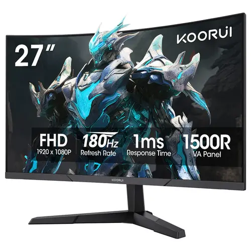 Монитор, KOORUI 27 27E6CA FHD 180HZ CRV - image 1