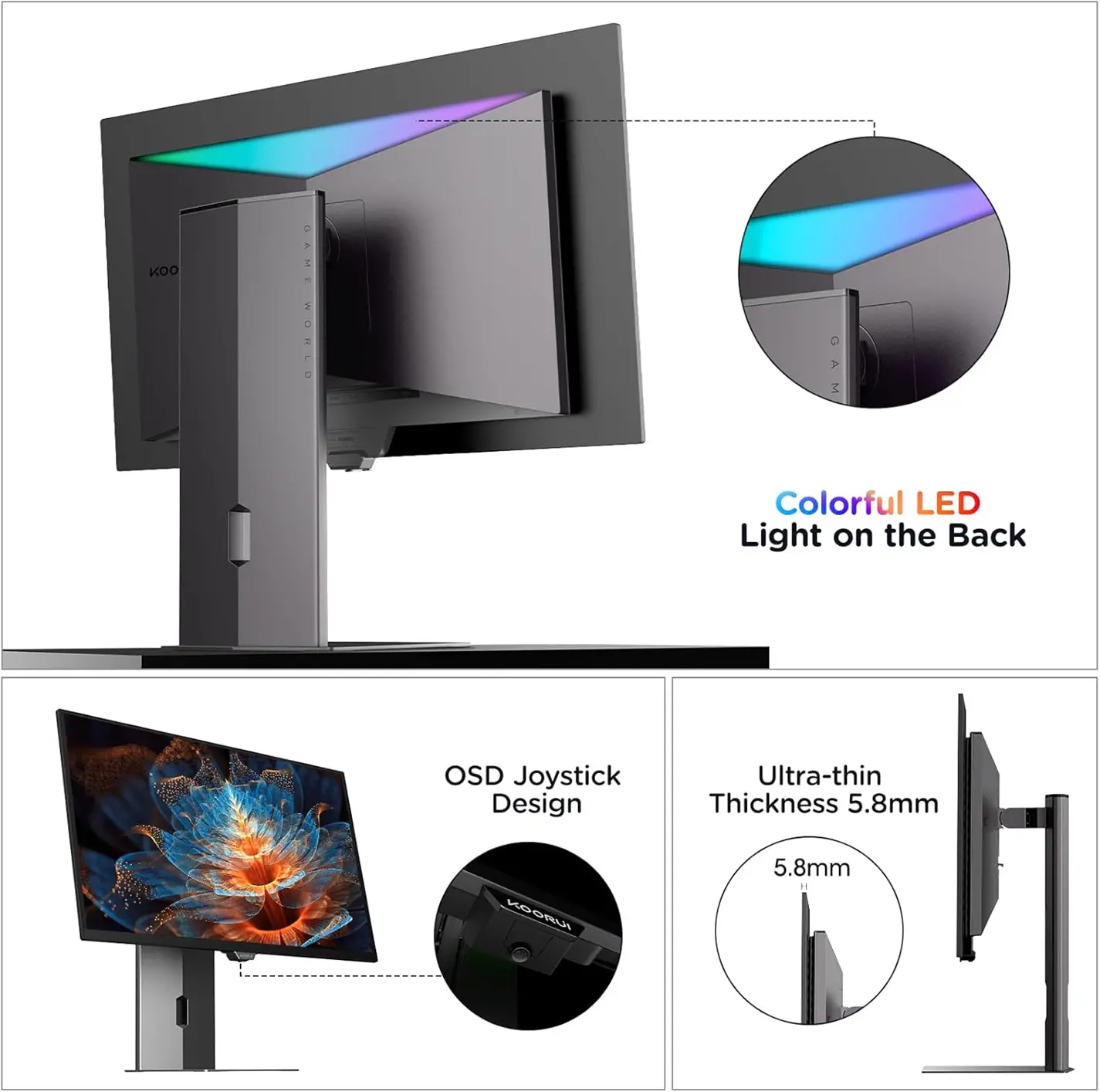 Монитор, KOORUI 27 S2721XO QHD QD-OLED - image 1