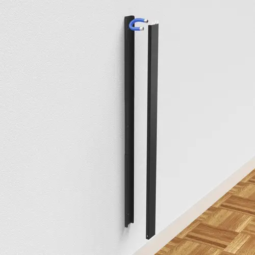 HAMA Магнитен кабелен канал , 90 см, за стенен монтаж, черен - image 2