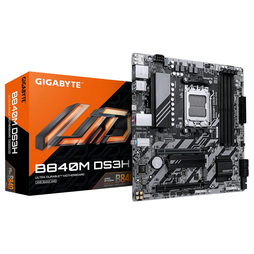 Дънна платка, GIGABYTE GB B840M DS3H WF6 / AM5 - image 3