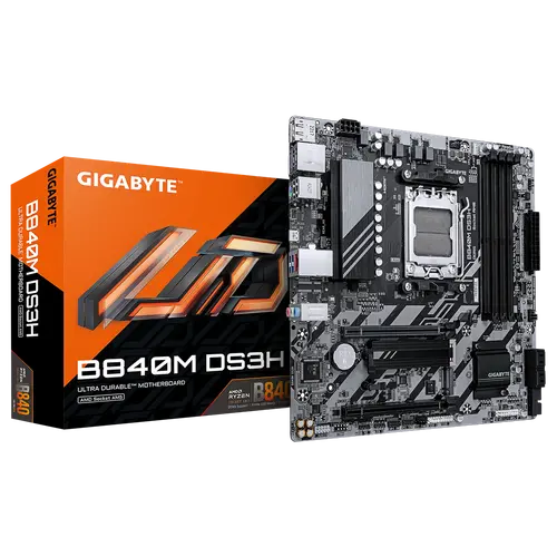 Дънна платка, GIGABYTE GB B840M DS3H WF6 / AM5 - image 3