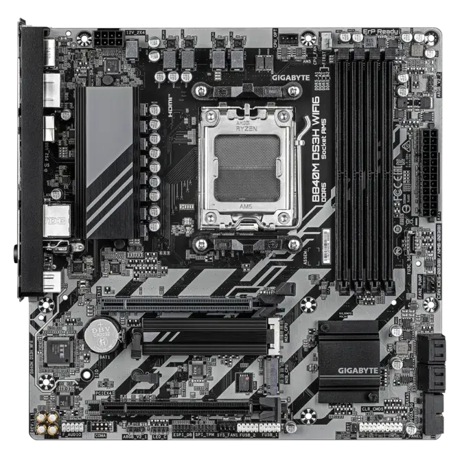 Дънна платка, GIGABYTE GB B840M DS3H WF6 / AM5 - image 4