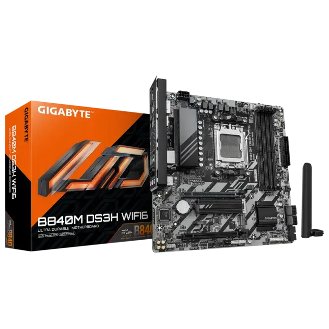 Дънна платка, GIGABYTE GB B840M DS3H WF6 / AM5 - image 7