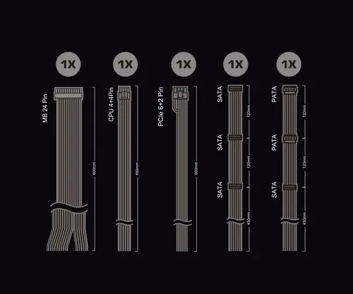 Захранващ блок ASRock PRO-650B 650W 80+ Bronze ATX 3.1 - image 3