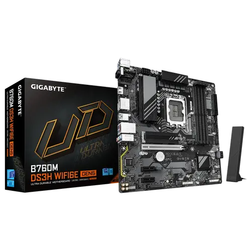 Дънна платка, GIGABYTE GB B760M DS3H WF6E GEN5 - image 3