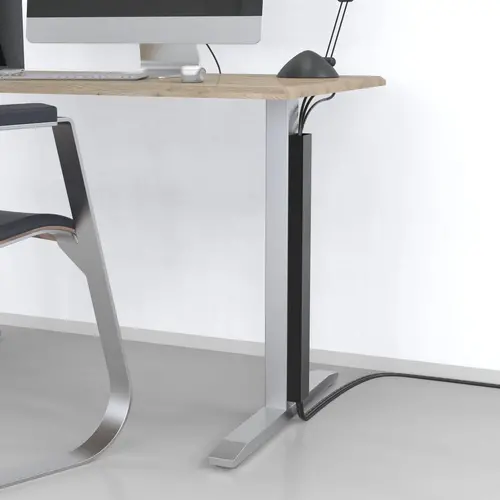 HAMA Магнитен кабелен канал, 55 см, за монтаж на крака на маса, черен - image 4