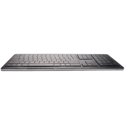 CLEVETURA CLVX 1 Touch-On-Keys AI Wireless Keyboard, ANSI US Windows Layout, Scissor Switches, Aluminum Chassis, Interactive RGB, Windows/Linux/MacOS support - image 1