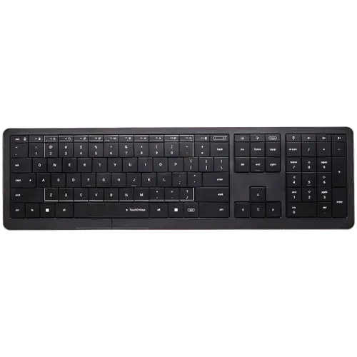 CLEVETURA CLVX 1 Touch-On-Keys AI Wireless Keyboard, ANSI US Windows Layout, Scissor Switches, Aluminum Chassis, Interactive RGB, Windows/Linux/MacOS support