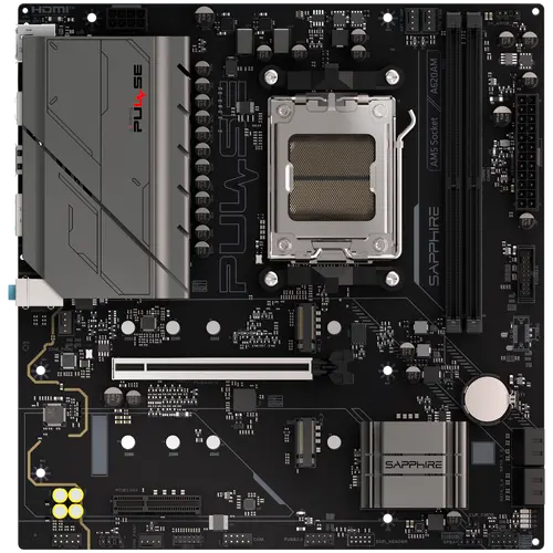 SAPPHIRE AMD PULSE A620AM Ryzen R3/R5, 2x DDR5, PCIE 4, 1x M.2 Gen4, 1x M.2 Gen3, LAN 1 Gbps, USB, MATX