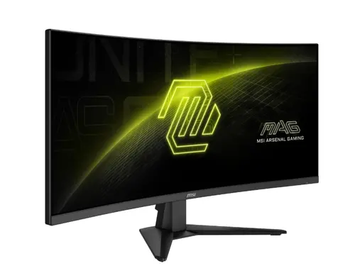 Монитор, MSI MAG 346CQ, 34", 1ms, 180Hz, Rapid VA, 3440 x 1440 (UWQHD), 21:9, CURVE 1500R, AMD FreeSync Premium, 75% DCI-P3, AG, HDR Ready, 300 nits, 4000:1, DCR 100M:1, DP(1.4a), 2xHDMI 2.0b, Tilt, VESA, Black, 6.3kg