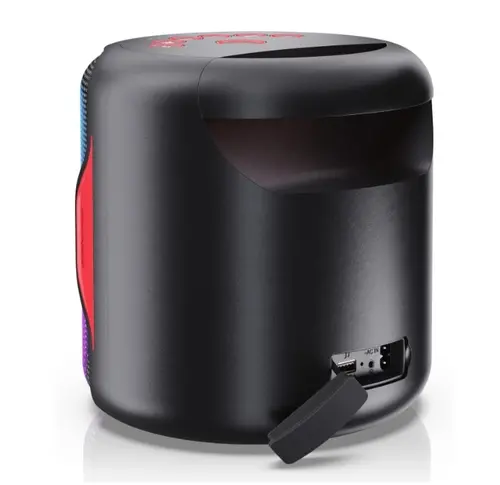 Тонколони, Sharp Speakers PS-921(BK), 2.1 PARTY SPEAKER SYSTEM, 2 x 2" speaker drivers + 1 x 4" subwoofer, 130W (peak) power output, 14 h play time by built in battery, 3D (surround) + Super Bass, USB for playback, Bluetooth 5.0, Flashing, Splashproof (IPX5) - image 1