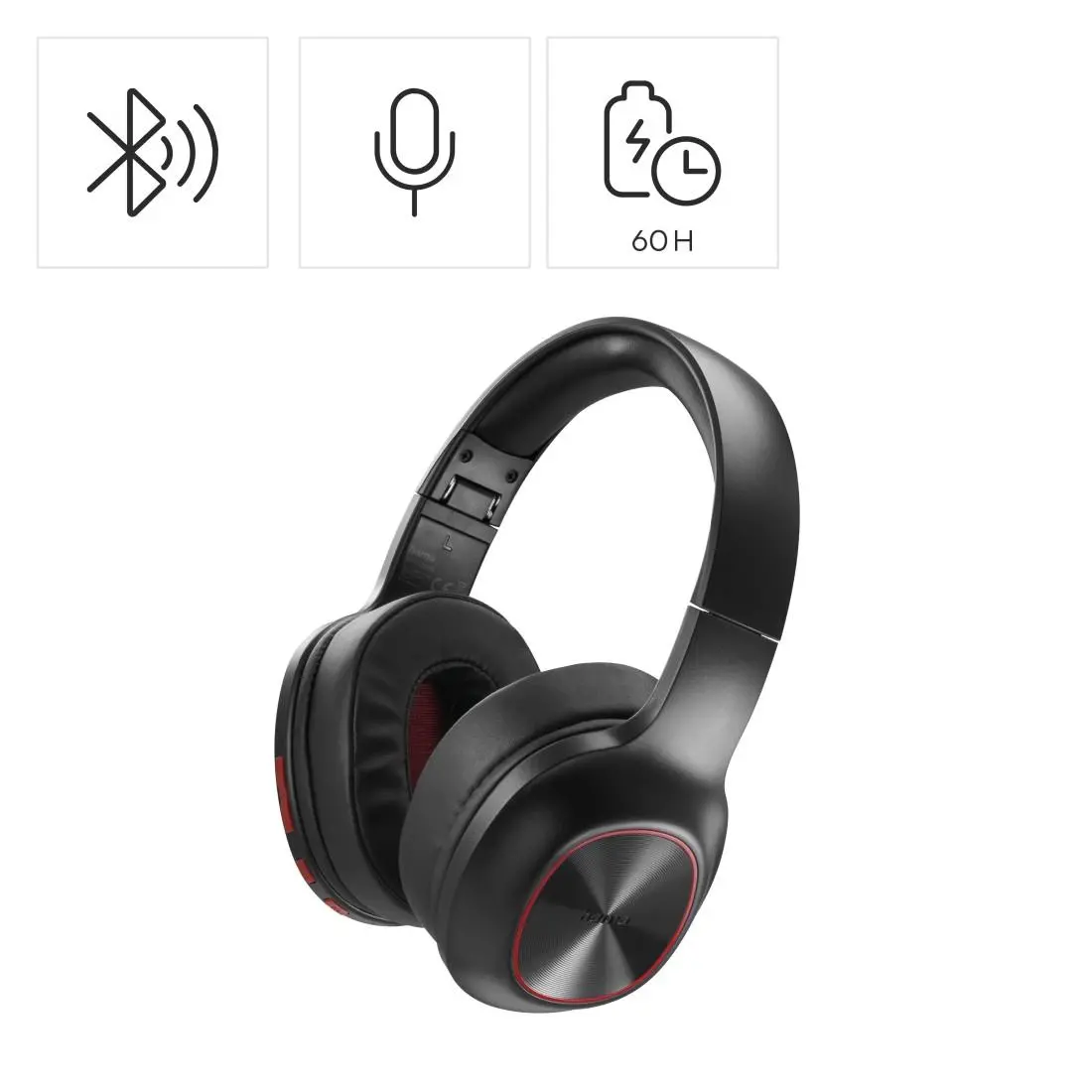 HAMA Блутут Слушалки "Spirit Calypso III", Over-Ear, Bass Boost, Foldable, черен - image 10