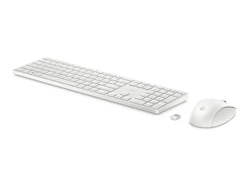 HP 655 White Wireless Keyboard and Mouse Combo - image 1