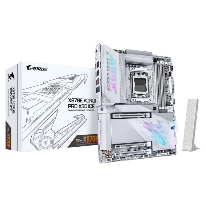 Дънна платка, GIGABYTE GB X870E AORUS PRO X3D ICE - image 10