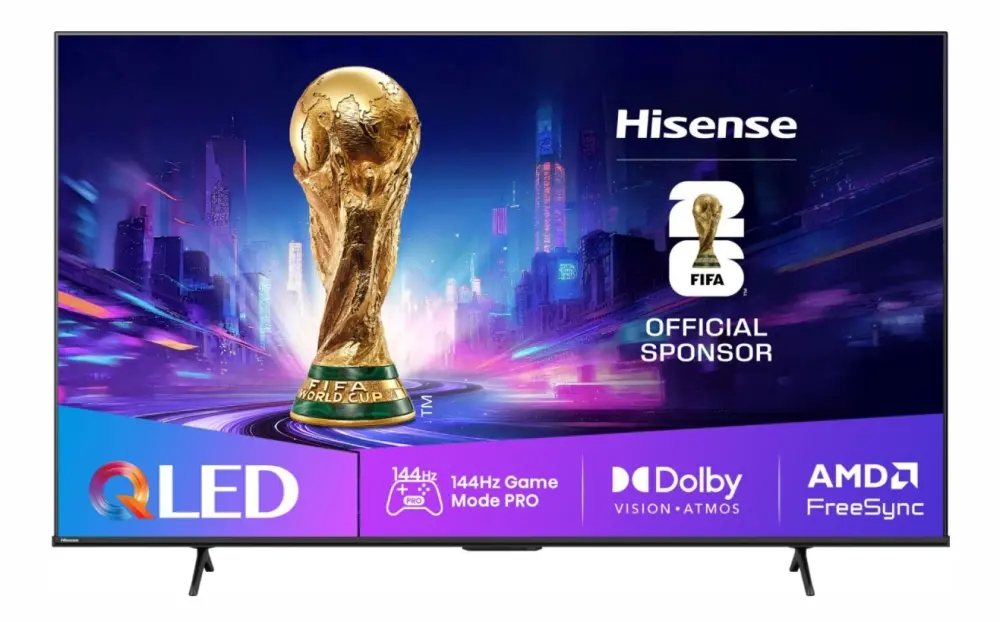 Τηλεόραση, Hisense 65" E7Q Pro, 4K Ultra HD 3840x2160, QLED, Quantum Dot, 144Hz, HDR 10+ adaptive, HLG, Dolby Vision, DTS Virtual X, Smart TV, WiFi