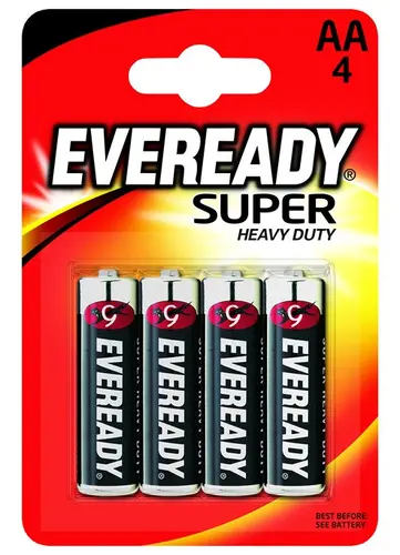 ЦИНКОВИ БАТЕРИИ EVEREADY SHD AA BP4 ENERGIZER