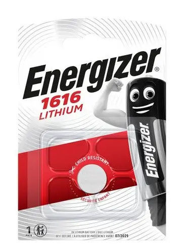 ЛИТИЕВА БАТЕРИЯ ENR LITH CR1616 BP1 ENERGIZER