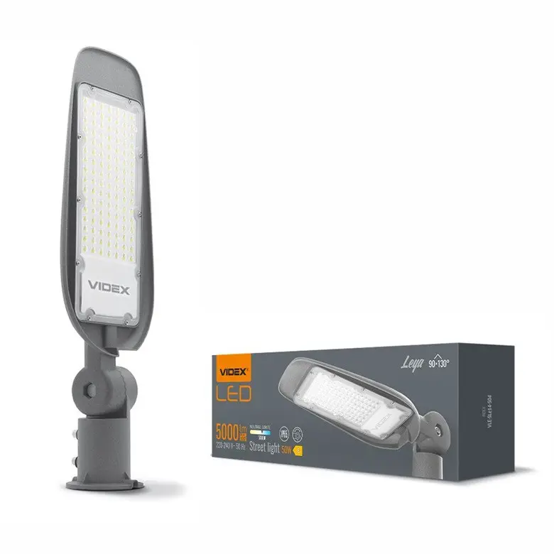 LED ЛАМПА ЗА ОТКРИТО VLE-SLe14-505 STREET LED 50W/5K VIDEX