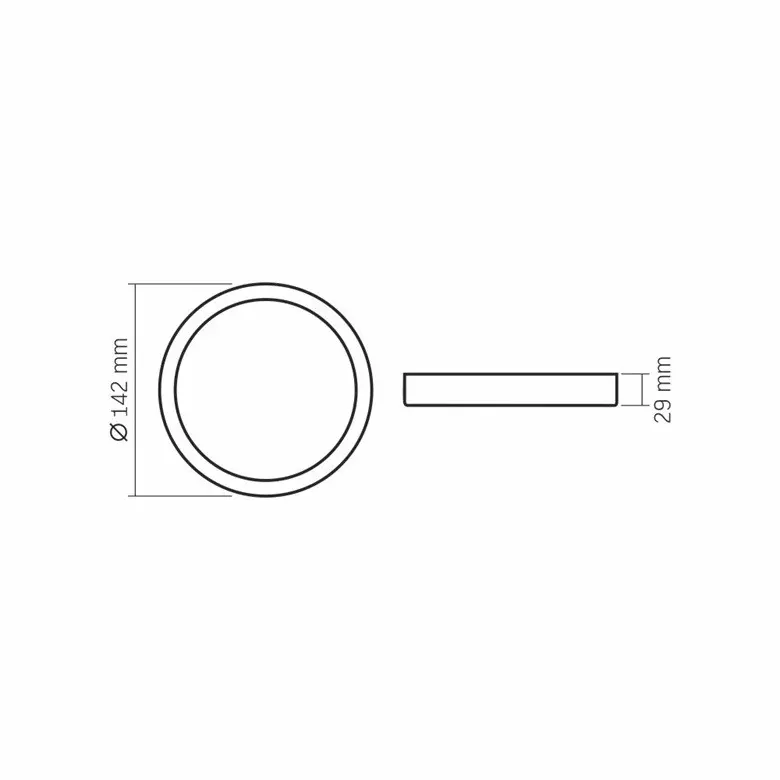 LED ЛАМПА VLE-DLRS-124 SURFACE FRAME RD 12W/4K/WH VIDEX - image 3