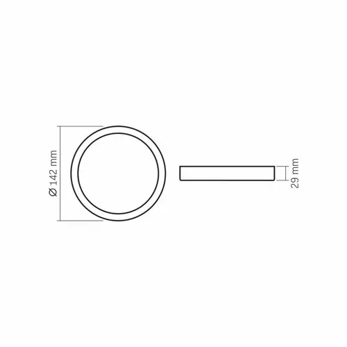 Λαμπτήρας LED VLE-DLRS-124 SURFACE FRAME RD 12W/4K/WH VIDEX - 4
