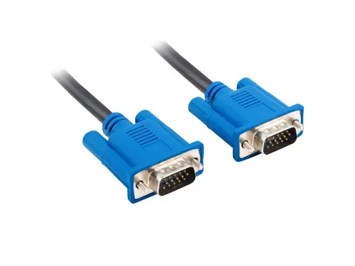 Кабел, Lanberg VGA M/M cable 1.8m dual-shielded, 2x ferrite core, black - image 2