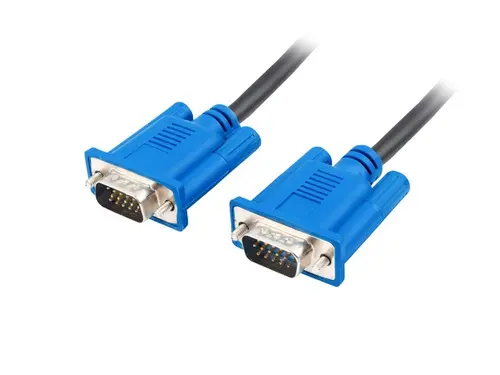 Кабел, Lanberg VGA M/M cable 1.8m dual-shielded, 2x ferrite core, black