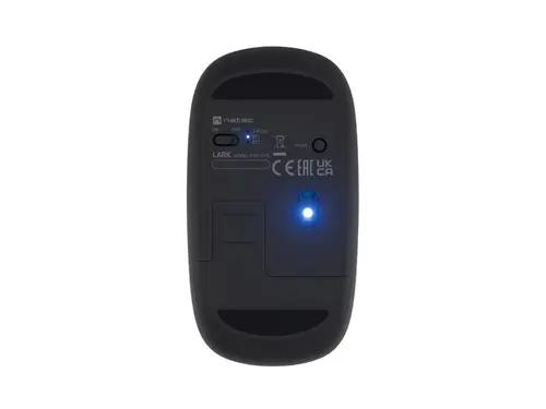 Мишка, Natec Mouse Lark Wireless, 4000DPI BT 5.0 Silent Blue Sense Grey - image 6