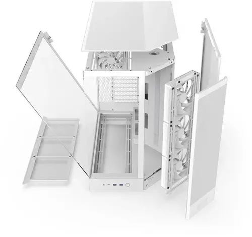 Кутия NZXT H9 Flow Dual-Chamber - White - image 7
