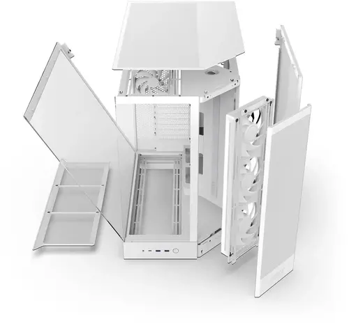 Кутия NZXT H9 Flow RGB Dual-Chamber - White - image 6