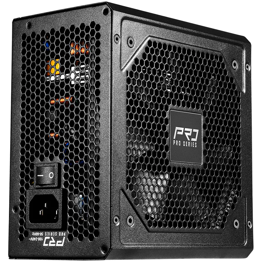 Asrock PRO-850G, 850W, 80 Plus GOLD, Non Modular PSU, 1x EPS 12V CPU(4+4pin), 2x PCIe (6+2pin), 2x 4-pin connectors, 4x SATA, OCP, SCP, OVP, UVP, OTP, OPP protections, 120 mm Fan, ATX 3.1, 3Y warranty - image 2