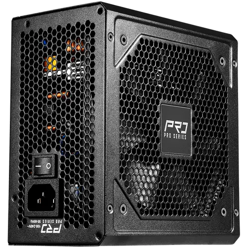 Asrock PRO-750B, 750W, 80 Plus BRONZE, Non Modular PSU, 1x EPS 12V CPU(4+4pin), 2x PCIe (6+2pin), 2x 4-pin connectors, 4x SATA, OCP, SCP, OVP, UVP, OTP, OPP protections, 120 mm Fan, ATX 3.1, 3Y warranty - image 2