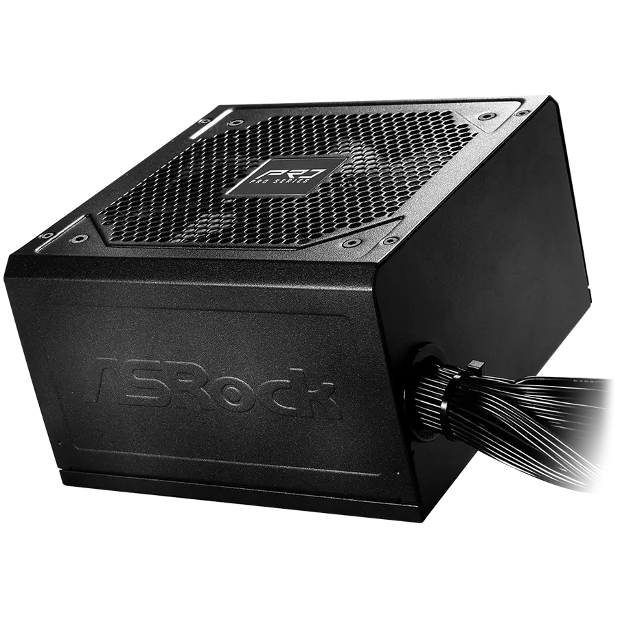 Asrock PRO-750B, 750W, 80 Plus BRONZE, Non Modular PSU, 1x EPS 12V CPU(4+4pin), 2x PCIe (6+2pin), 2x 4-pin connectors, 4x SATA, OCP, SCP, OVP, UVP, OTP, OPP protections, 120 mm Fan, ATX 3.1, 3Y warranty - image 3
