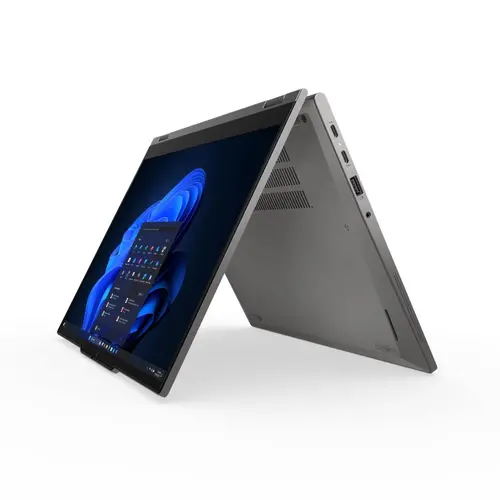 Лаптоп, Lenovo ThinkPad L13 2-in-1 G6 AMD Ryzen 5 PRO 215 (up to 4.7GHz,16MB), 16GB LPDDR5x-7500, 512GB SSD, 13.3" WUXGA (1920x1200) IPS AR AS, Touch, AMD Radeon 740M, Pen, Backlit KB, WLAN, BT, Quectel EM061K-GL, 4G, MP&IR Cam, Grey, SCR, FPR, 4 cell, Win11 Pro - image 1