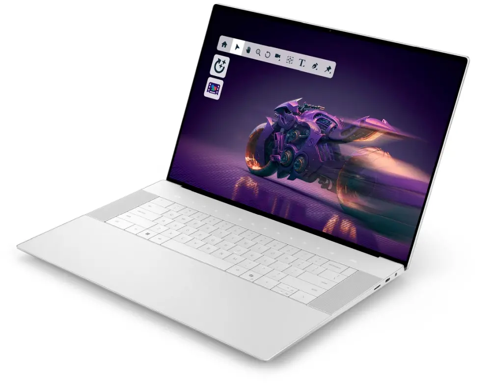 Лаптоп, Dell 16 Premium DA16250, Intel Ultra 7 255H (16 Cores, up to 5.1GHz Turbo), 16.3", Non-Touch 2K, 500 nit, IPS, 30-120Hz, 16GB, LPDDR5X, 7467MT/s, integrated, 1TB M.2 SSD, NVIDIA RTX 5050, 8GB GDDR7, FHD IR Cam and Mic, Wi-Fi 7, FPR, Backlit Kb, Win11 Pro - image 2