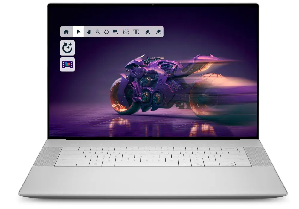 Лаптоп, Dell 16 Premium DA16250, Intel Ultra 7 255H (16 Cores, up to 5.1GHz Turbo), 16.3", Touch 4K OLED, 400 nit, 48-120Hz, 32GB, LPDDR5X, 7467MT/s, integrated,, 1TB M.2 SSD, NVIDIA RTX 5060, 8GB GDDR7, FHD IR Cam and Mic, Wi-Fi 7, FPR, Backlit Kb, Win11 Pro, P