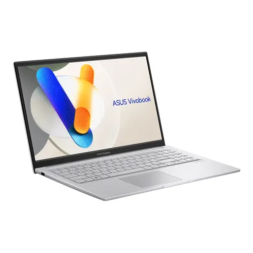 Лаптоп, Asus Vivobook X1504VA-BQ3933,Intel 7 150U 1.8 GHz (12MB Cache, up to 5.4 GHz, 10 cores, 12 Threads),15.6"FHD (1920x1080) ,16GB DDR4 (8 on bd) 1TB SSDG4,Intel Iris X Graphics, No OS, Cool Silver - image 1