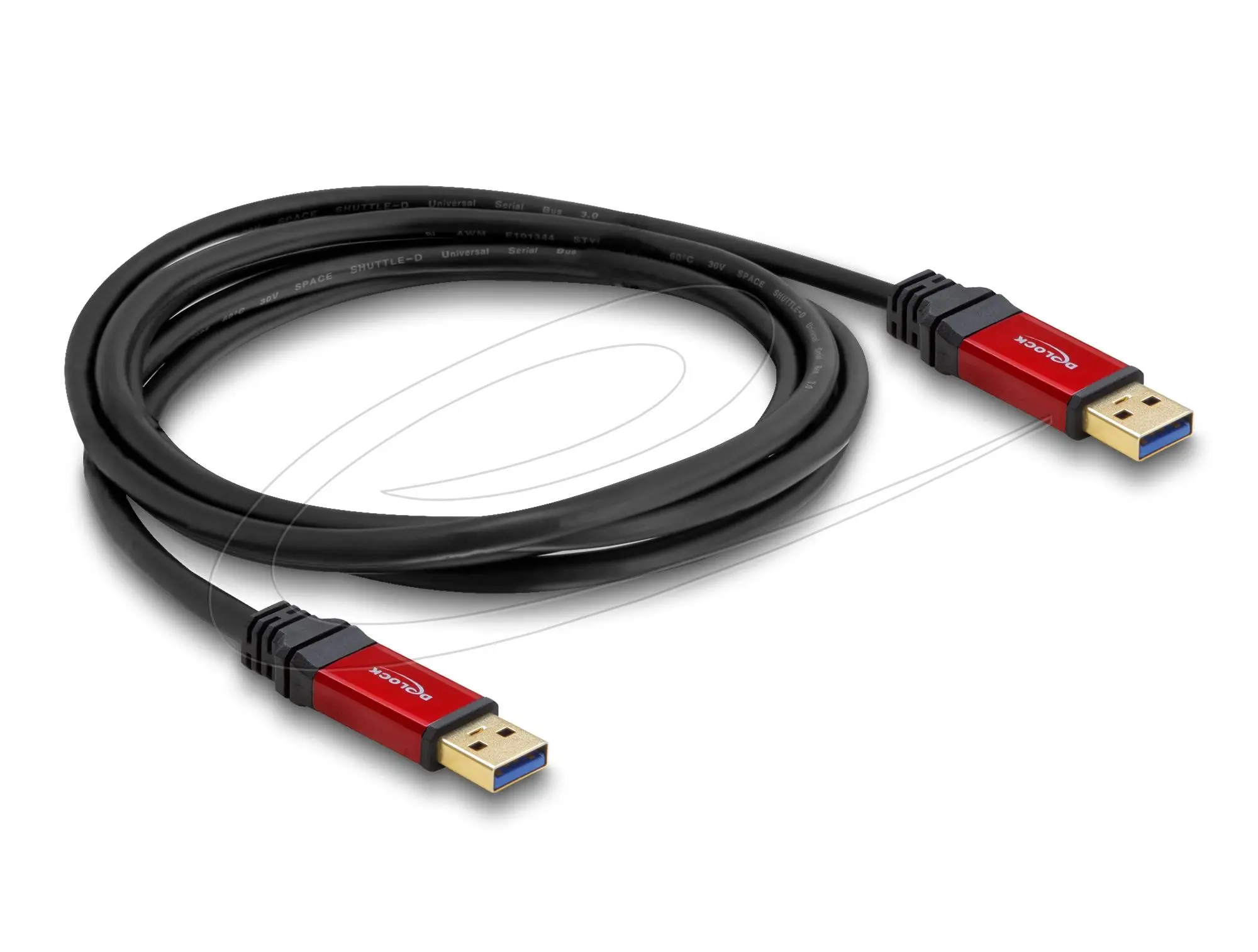 Delock Cablu USB 3.0 Type-A tată > USB 3.0 Type-A tată 3 m metalic