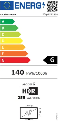 Телевизор, LG 75QNED92A6A, 75" 4K QNED MiniLED evo HDR Smart TV, 100Hz, 3840x2160, DVB-T2/C/S2, Alpha 8 AI Processor 4K, HDR 10, webOS 25 ThinQ, FreeSync, VRR 144Hz, Multi View, 4K Upscaling, Wi-Fi 6, Voice Controll, BT 5.3, AirPlay 2, CI, HDMI eARC, SPDIF, Silver - image 4