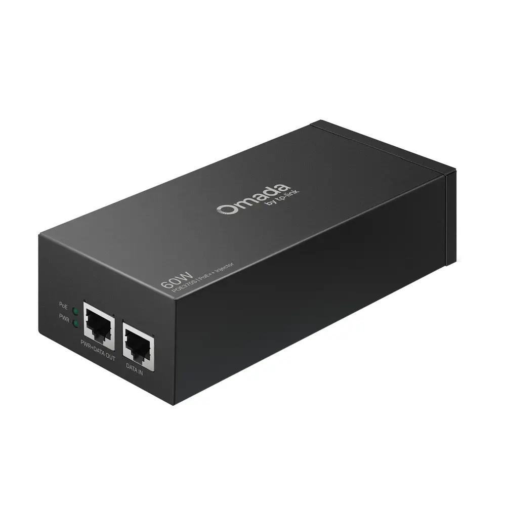 Injector PoE, TP-Link, POE370S,Omada PoE++,2x10Mbps/100Mbps/1Gbps/2.5Gbps/5Gbp