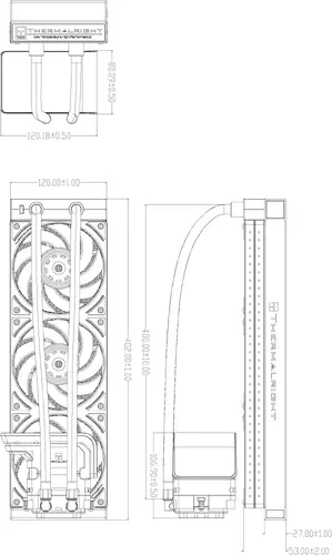 Thermalright водно охлаждане Water Cooling WONDER VISION 360 UB ARGB Black - 6.67 inch Curve OLED Display - image 2