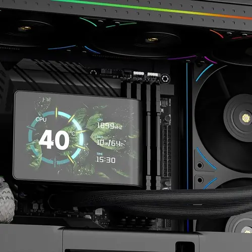 Thermalright водно охлаждане Water Cooling WONDER VISION 360 UB ARGB Black - 6.67 inch Curve OLED Display - image 3