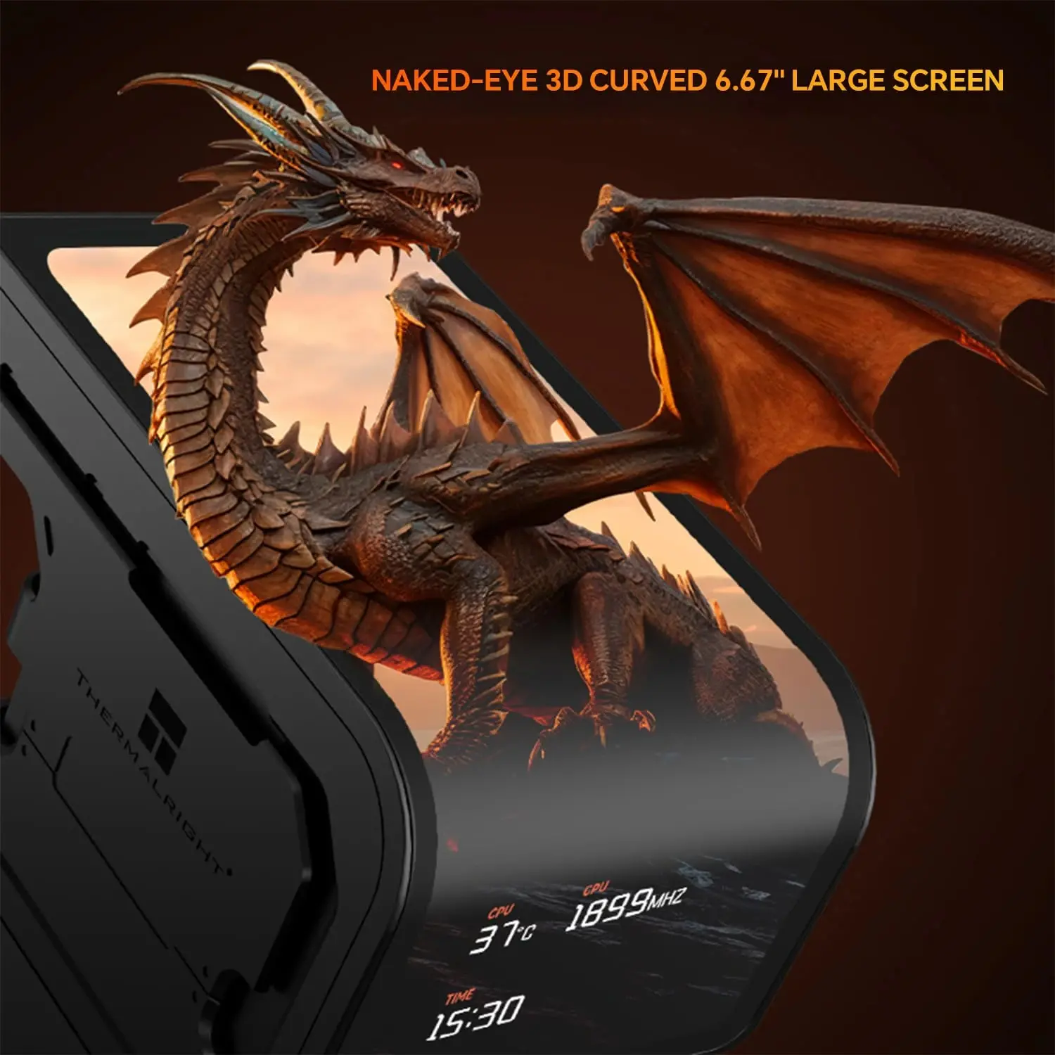 Thermalright водно охлаждане Water Cooling WONDER VISION 360 UB ARGB Black - 6.67 inch Curve OLED Display - image 7