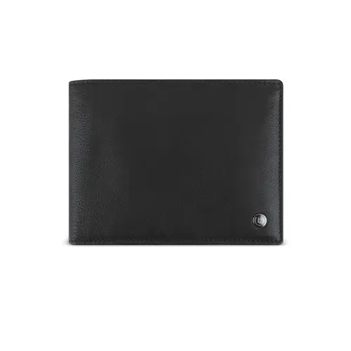 Кожен портфейл Bugatti Black Magic, хоризонтален, с мрежесто отделение, черен