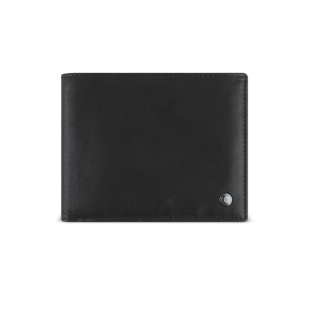 Portofel din piele Bugatti Black Magic, orizontal, negru