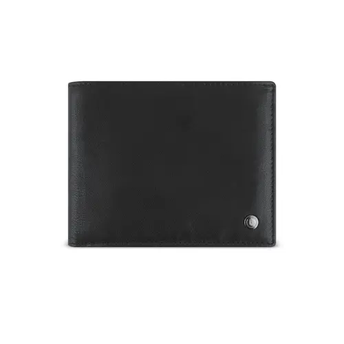Portofel din piele Bugatti Black Magic, orizontal, negru - 1
