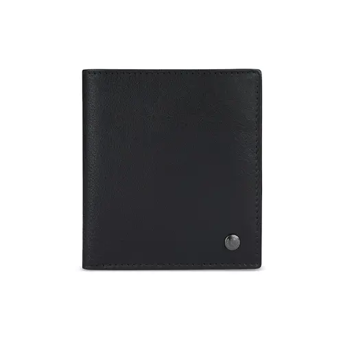 Portofel din piele Bugatti Black Magic, vertical, mini, negru - 1