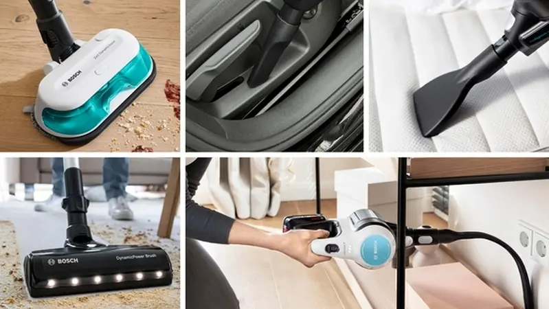 Прахосмукачка, Bosch BCS71HYG2, Cordless Handstick Vacuum Cleaner, Unlimited 7, ProHygienic Aqua, 2in1 for wet & dry cleaning, White - image 11