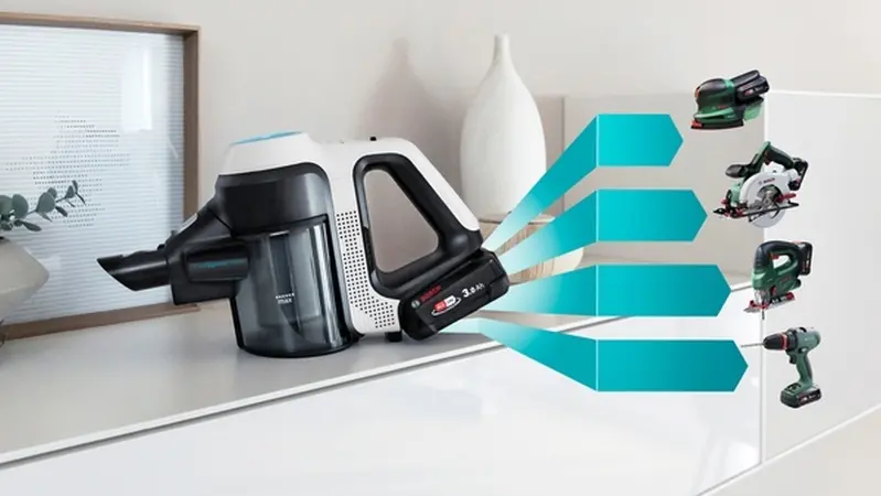 Прахосмукачка, Bosch BCS71HYG2, Cordless Handstick Vacuum Cleaner, Unlimited 7, ProHygienic Aqua, 2in1 for wet & dry cleaning, White - image 13