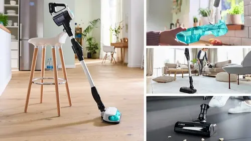 Прахосмукачка, Bosch BCS71HYG2, Cordless Handstick Vacuum Cleaner, Unlimited 7, ProHygienic Aqua, 2in1 for wet & dry cleaning, White - image 8
