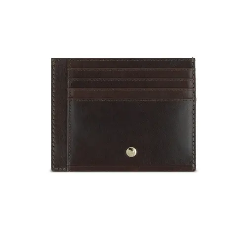 Кожен калъф за карти Bugatti Neaples, кафяв